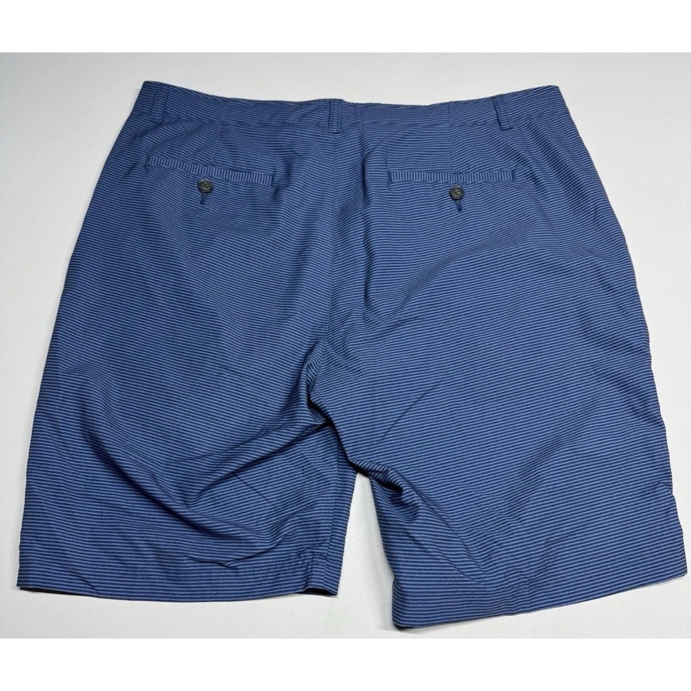 Pebble Beach •Men's Performance Golf Shorts Blue‎ Striped Size 38 - Picture 6 of 8